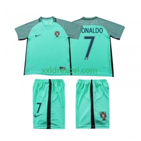 Portugal Cristiano Ronaldo 7 2016 Retro Gostujući Dječji Nogometni Dres